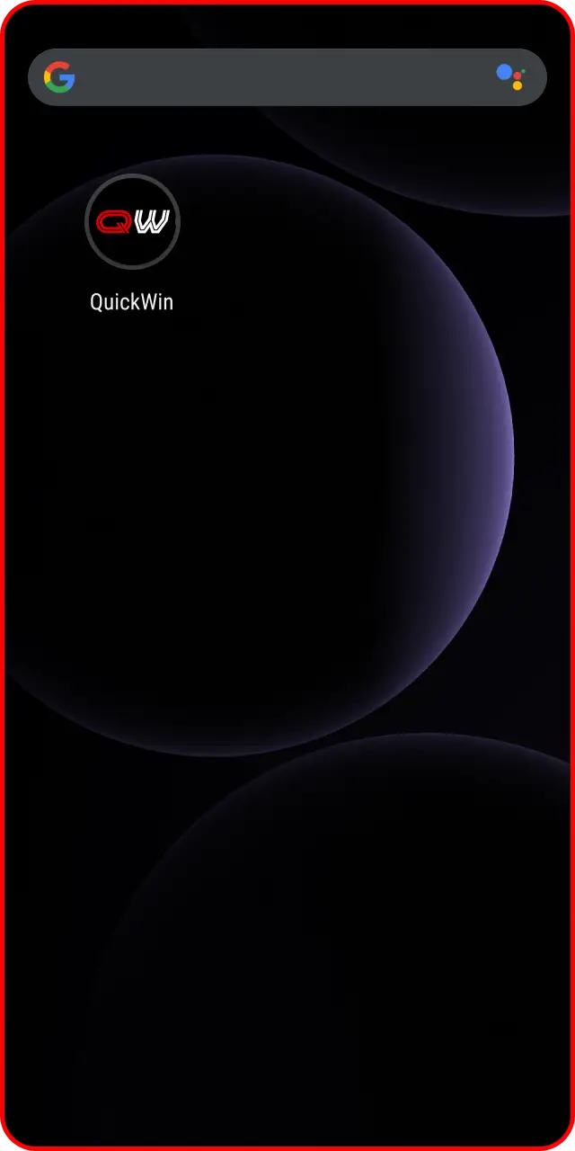 Sélectionnez l'option ajouter à l'écran d'accueil pour finaliser l'installation de l'application Android Quickwin.