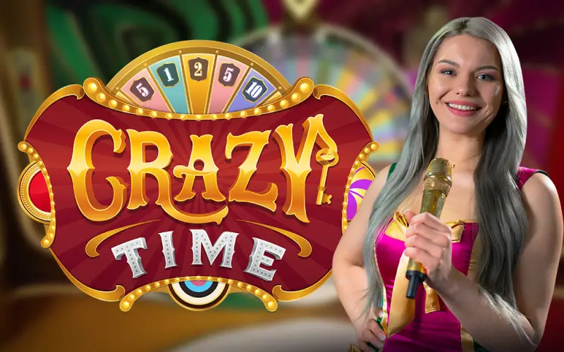 Rejoignez l'action en direct avec le jeu de casino Crazy Time sur Quickwin.