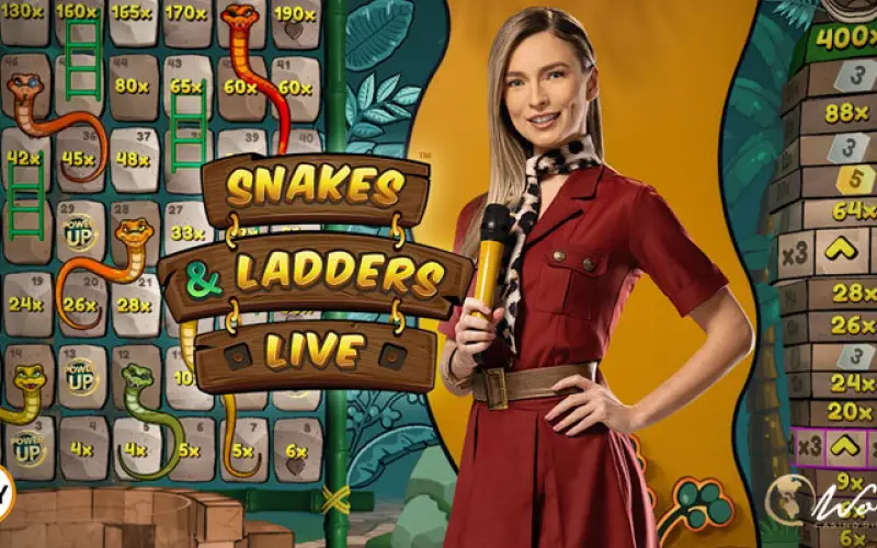 Amusez-vous sur le plateau interactif de Snakes and Ladders Live avec Quickwin.