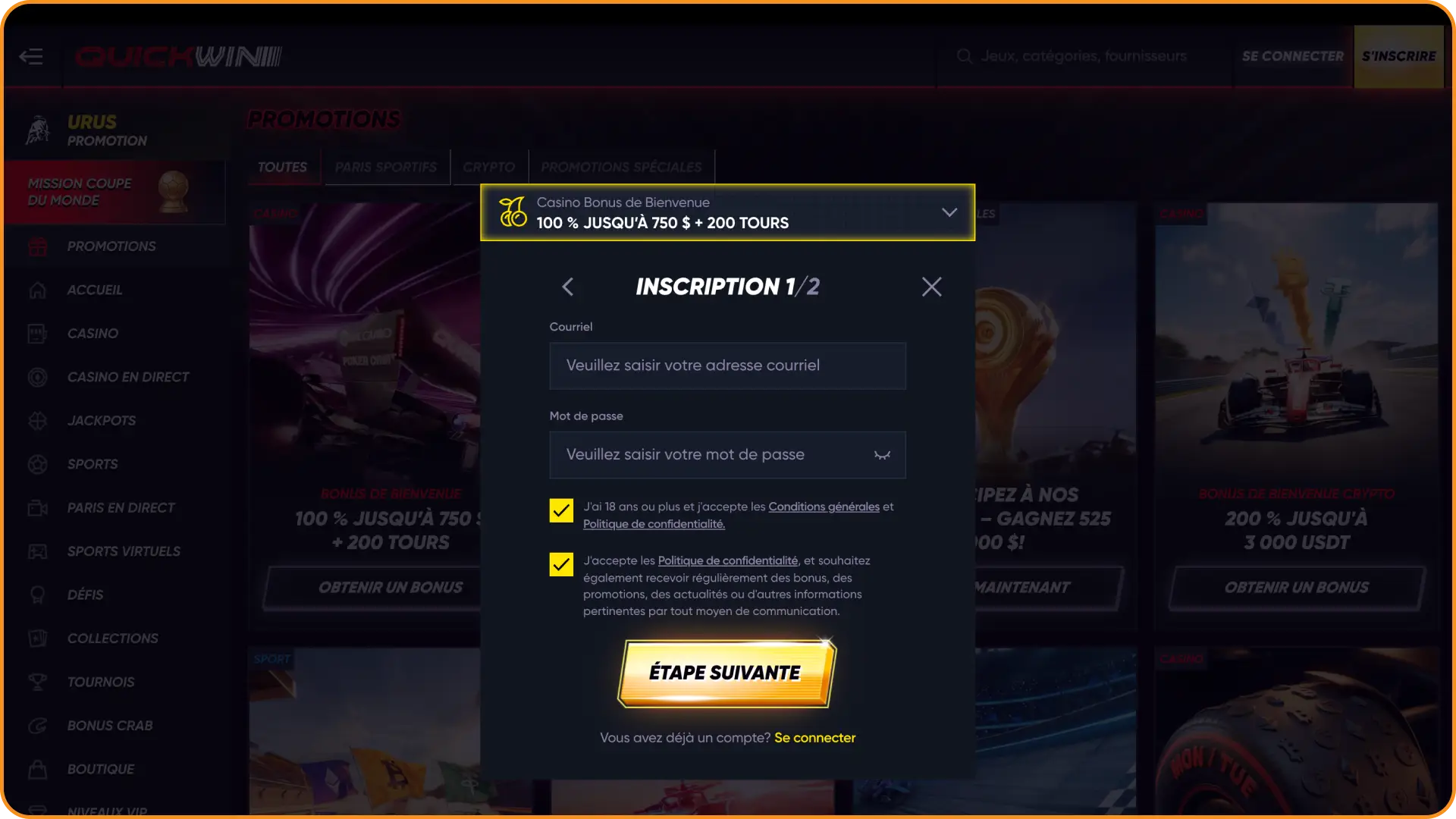 Créez un compte rapidement sur Quickwin pour débloquer toutes les fonctionnalités.